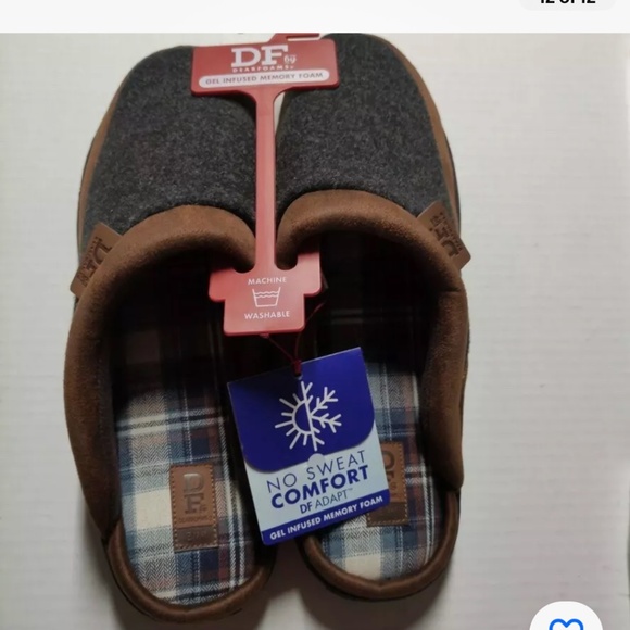 Dearfoam Gray Men’s Campfire Clog Slippers Indoor- Outdoor Size Small (7-8) NEW - Picture 12 of 12
